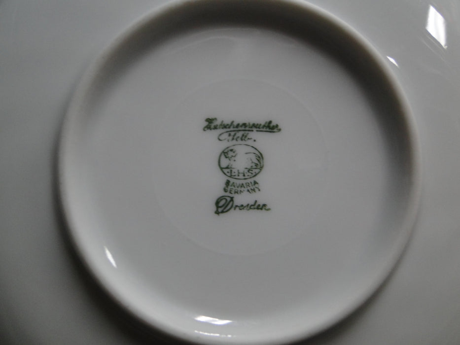 Hutschenreuther Dresden, White, Embossed: Cup & Saucer Set, 2 1/8" Tall