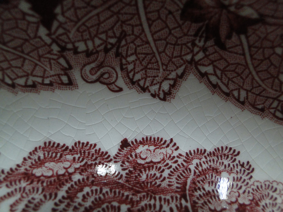 Mason's Vista Pink, Transferware: Oval Serving Bowl, 9 1/2" x 2 1/8" Tall, As Is