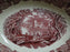 Mason's Vista Pink, Transferware: Oval Serving Bowl, 8 3/4 x 2" Tall, As Is