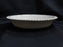 Lenox Citation Gold, Cobalt & Tan, Gold Trim: Oval Serving Bowl, 9 3/4", As Is