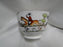 Crown Staffordshire Hunting Scene: Hunters, Horses: 2 7/8" Footed Oversized Cup