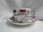 Crown Staffordshire Hunting Scene: Hunters, Horses: Flat Cup & Saucer, As Is