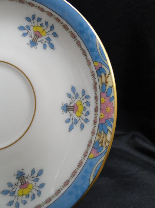 Lenox Blue Tree, Pink & Yellow Flowers: 5 5/8" Saucer (s) Only, No Cup
