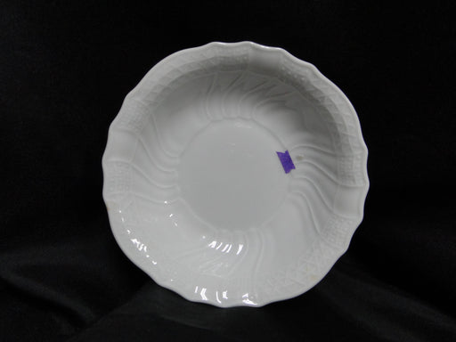Hutschenreuther Dresden, White, Embossed: Fruit Bowl, 5 1/2" x 1 1/4", Flaw