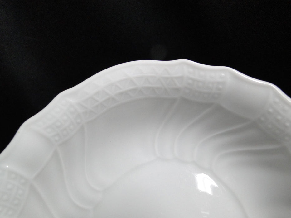 Hutschenreuther Dresden, White, Embossed: Fruit Bowl, 5 1/2" x 1 1/4", Flaw