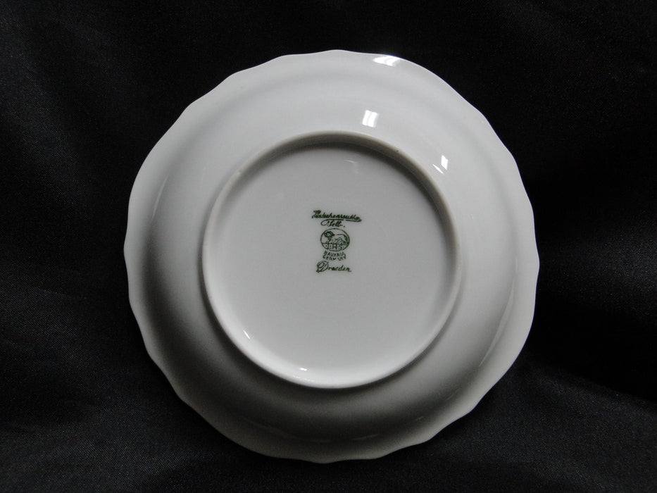 Hutschenreuther Dresden, White, Embossed: Fruit Bowl, 5 1/2" x 1 1/4", Flaw