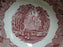 Mason's Vista Pink, Transferware: Round Serving Bowl, 8 1/4" x 2 3/4", As Is