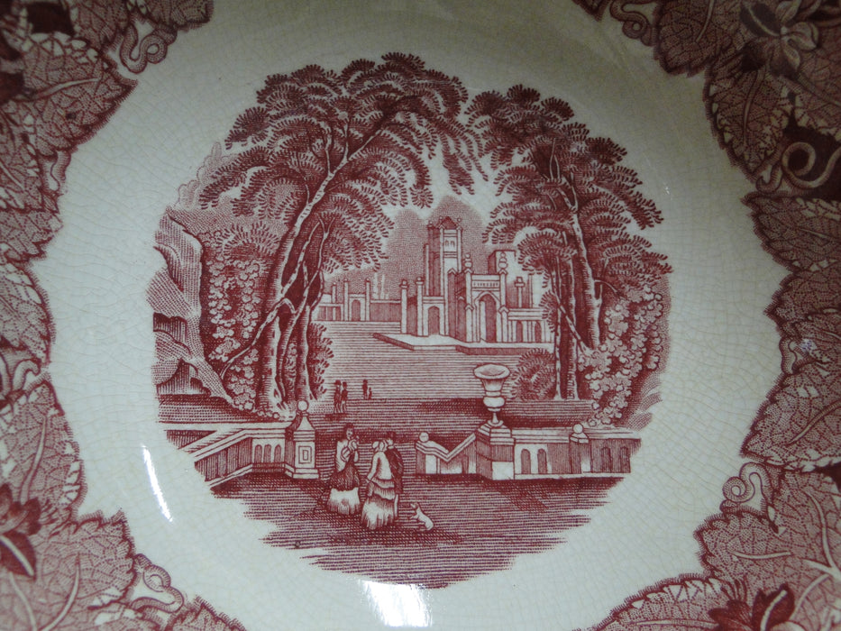 Mason's Vista Pink, Transferware: Round Serving Bowl, 8 1/4" x 2 3/4", As Is