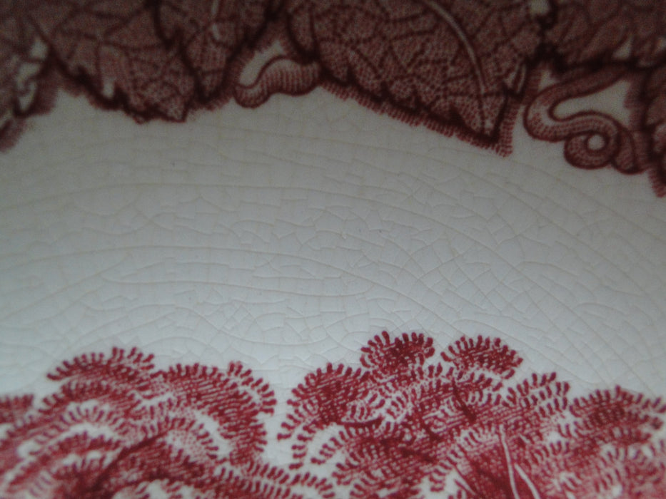 Mason's Vista Pink, Transferware: Round Serving Bowl, 8 1/4" x 2 3/4", As Is