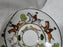 Crown Staffordshire Hunting Scene: Hunters, Horses: Footed Cup & Saucer, Scratch