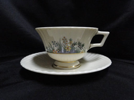 Lenox Rutledge, Multicolor Enameled Flowers, Gold: Cup & Saucer Set (s), 2 1/2"