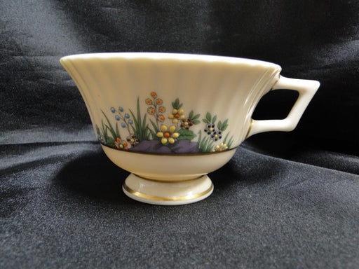Lenox Rutledge, Multicolor Enamelled Flowers, Gold: 2 1/2" Cup Only, No Saucer