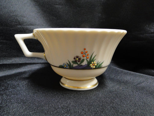 Lenox Rutledge, Multicolor Enamelled Flowers, Gold: 2 1/2" Cup Only, No Saucer