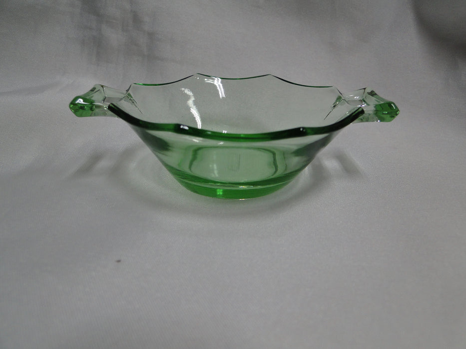 Heisey Octagon Moongleam Green: Individual Nut Bowl (s) w/ Handles, 4" x 1" Tall