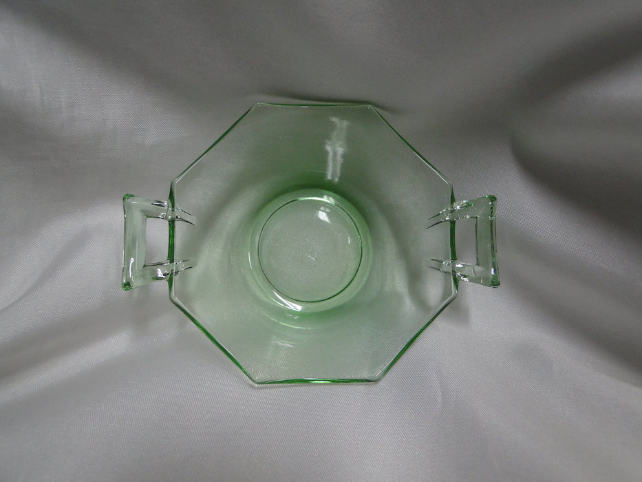 Heisey Octagon Moongleam Green: Individual Nut Bowl (s) w/ Handles, 4" x 1" Tall