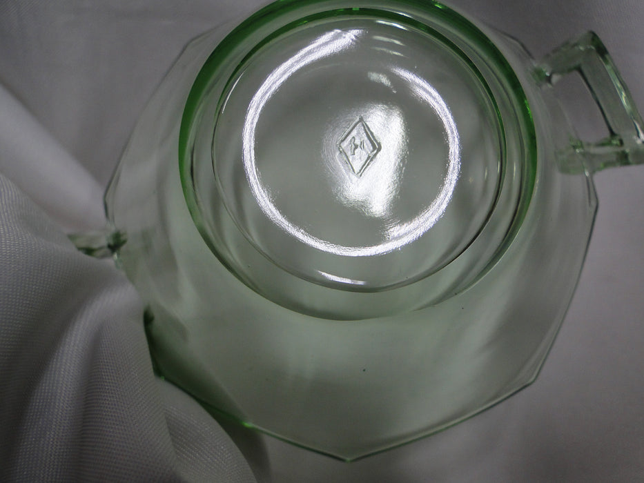 Heisey Octagon Moongleam Green: Individual Nut Bowl (s) w/ Handles, 4" x 1" Tall