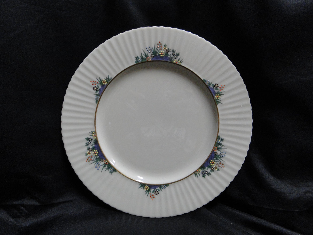 Lenox Rutledge, Multicolor Enameled Flowers, Gold: Dinner Plate (s), 11"