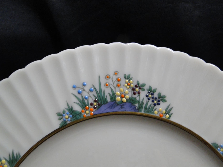 Lenox Rutledge, Multicolor Enamelled Flowers, Gold: Salad Plate (s), 8 1/2"