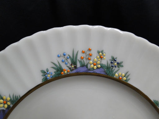 Lenox Rutledge, Multicolor Enamelled Flowers, Gold: Bread Plate, 6 1/4"