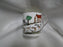 Crown Staffordshire Hunting Scene: Hunters, Horses: Demi Flat Cup & Rim Saucer
