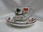 Crown Staffordshire Hunting Scene: Hunters, Horses: Demi Flat Cup, Canton Saucer