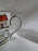 Crown Staffordshire Hunting Scene: Hunters, Horses: Demi Flat Cup, Canton Saucer
