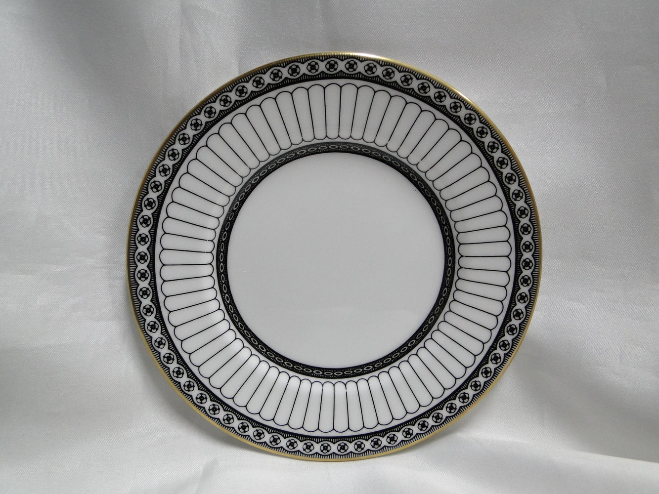 Wedgwood Colonnade Black, Black Lines & Circles: Bread Plate (s), 6"
