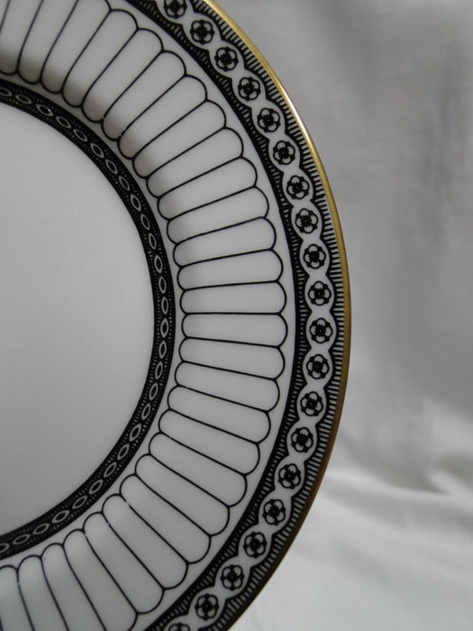 Wedgwood Colonnade Black, Black Lines & Circles: Salad Plate (s), 8 1/8"