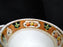 Royal Albert Crown China 4147, Rust Florals: Cup & Saucer Set, 2 1/2", As Is