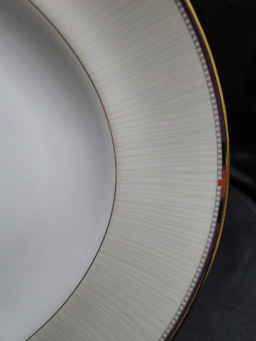 Wedgwood Pashmina, Cream Rim, White Center: Oval Serving Platter, 14 1/4"