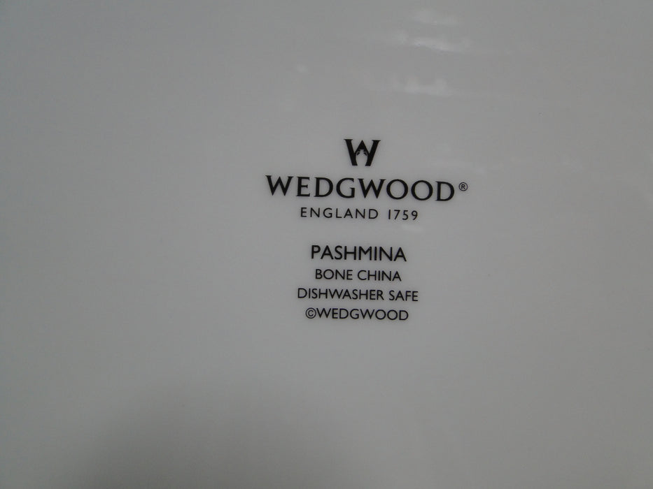 Wedgwood Pashmina, Cream Rim, White Center: Oval Serving Platter, 14 1/4"