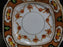 Royal Albert Crown China 4147, Rust Florals: Square Bread Plate, 6", As Is