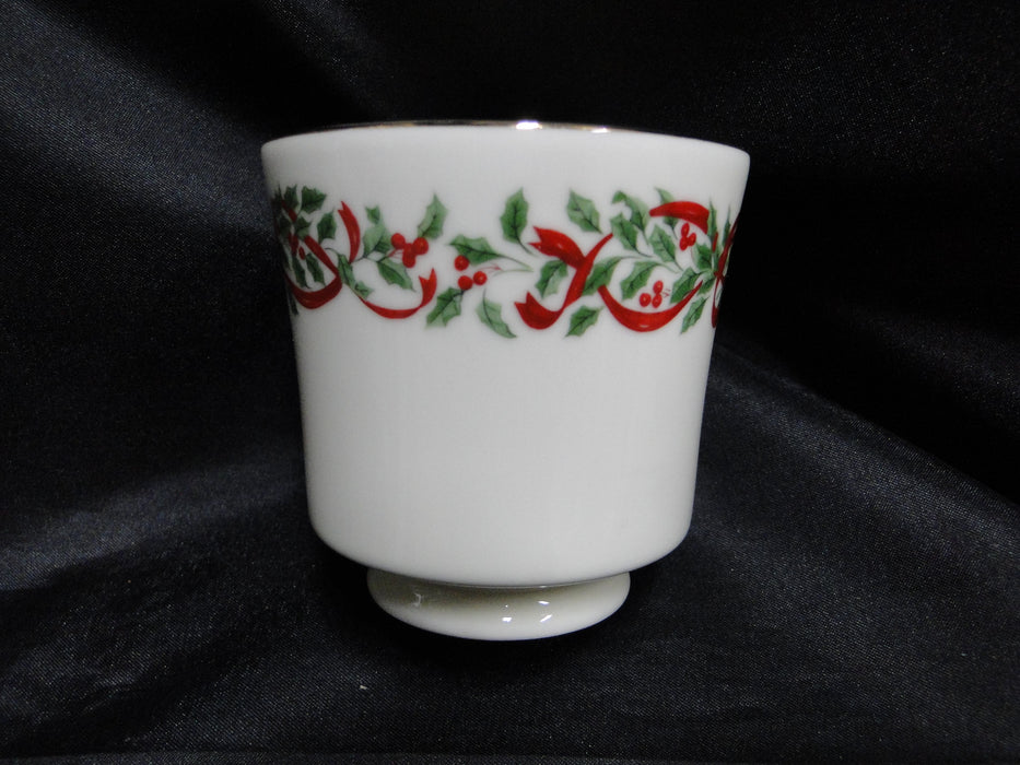 Centurion Ribbon Holly, Red Ribbon: Cup & Saucer Set (s), 3 1/8" Tall