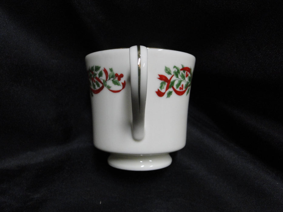 Centurion Ribbon Holly, Red Ribbon: Cup & Saucer Set (s), 3 1/8" Tall