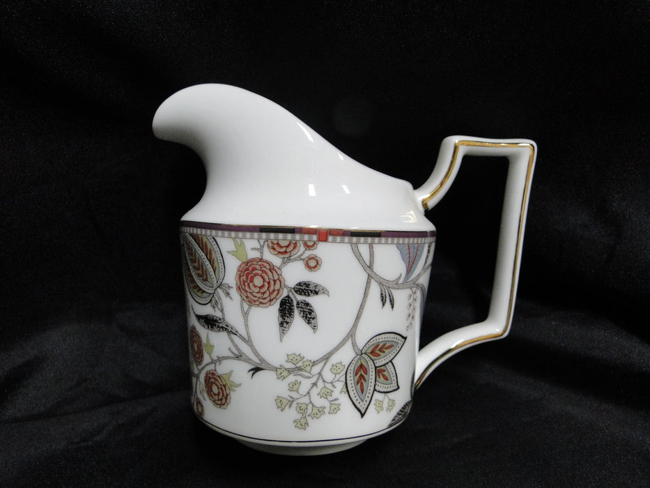 Wedgwood Pashmina, Floral Vines: Creamer / Cream Pitcher, 3 5/8" Tall