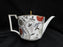 Wedgwood Pashmina, Floral Vines: Teapot & Lid, 5 1/2" Tall