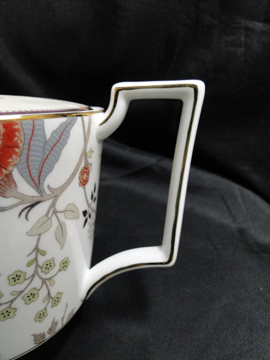 Wedgwood Pashmina, Floral Vines: Teapot & Lid, 5 1/2" Tall