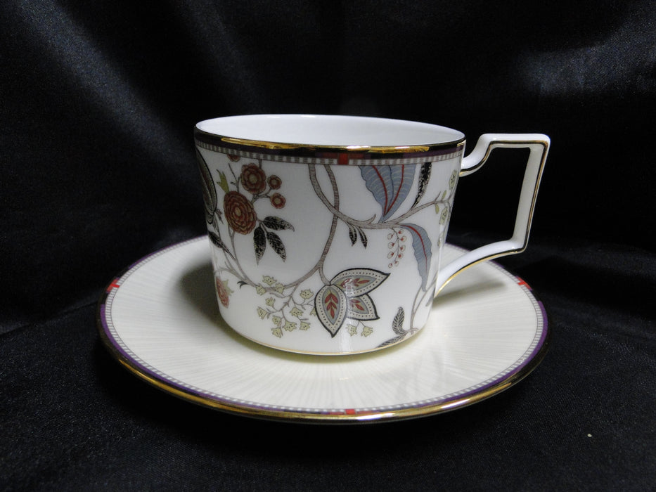 Wedgwood Pashmina, Floral Vines: Cup & Saucer Set (s), 2 3/4" Tall