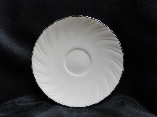 Lenox Weatherly, Ivory Swirled, Platinum: 6" Saucer Only, No Cup