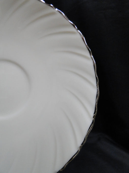 Lenox Weatherly, Ivory Swirled, Platinum: 6" Saucer Only, No Cup