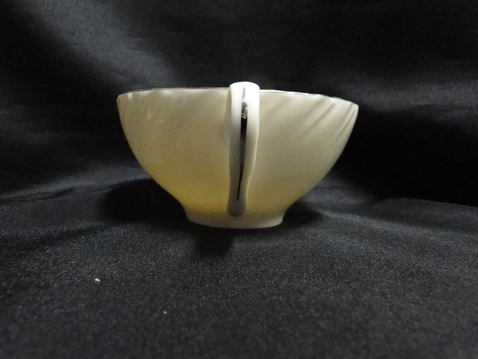 Lenox Weatherly, Ivory Swirled, Platinum: Cup & Saucer Set (s), 2 1/8" Tall