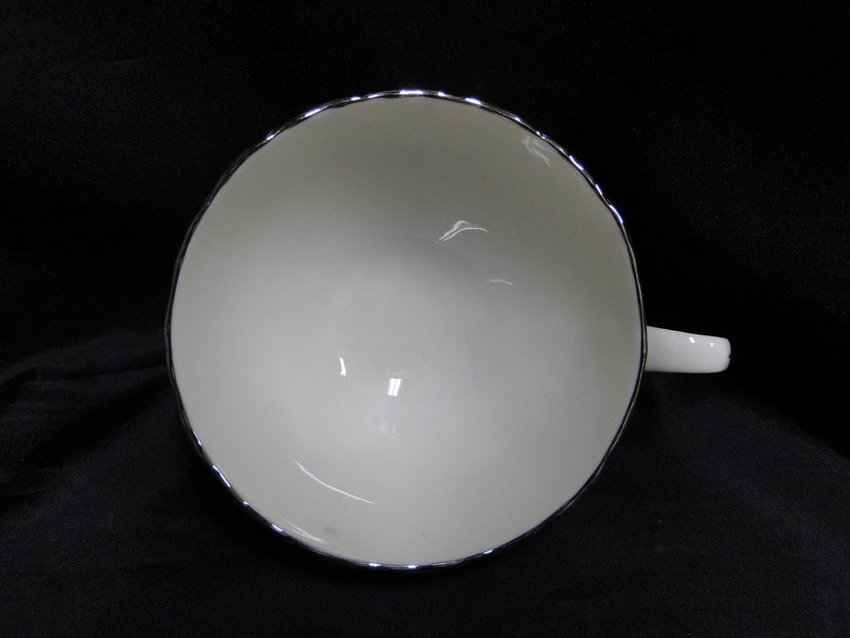 Lenox Weatherly, Ivory Swirled, Platinum: Cup & Saucer Set (s), 2 1/8" Tall