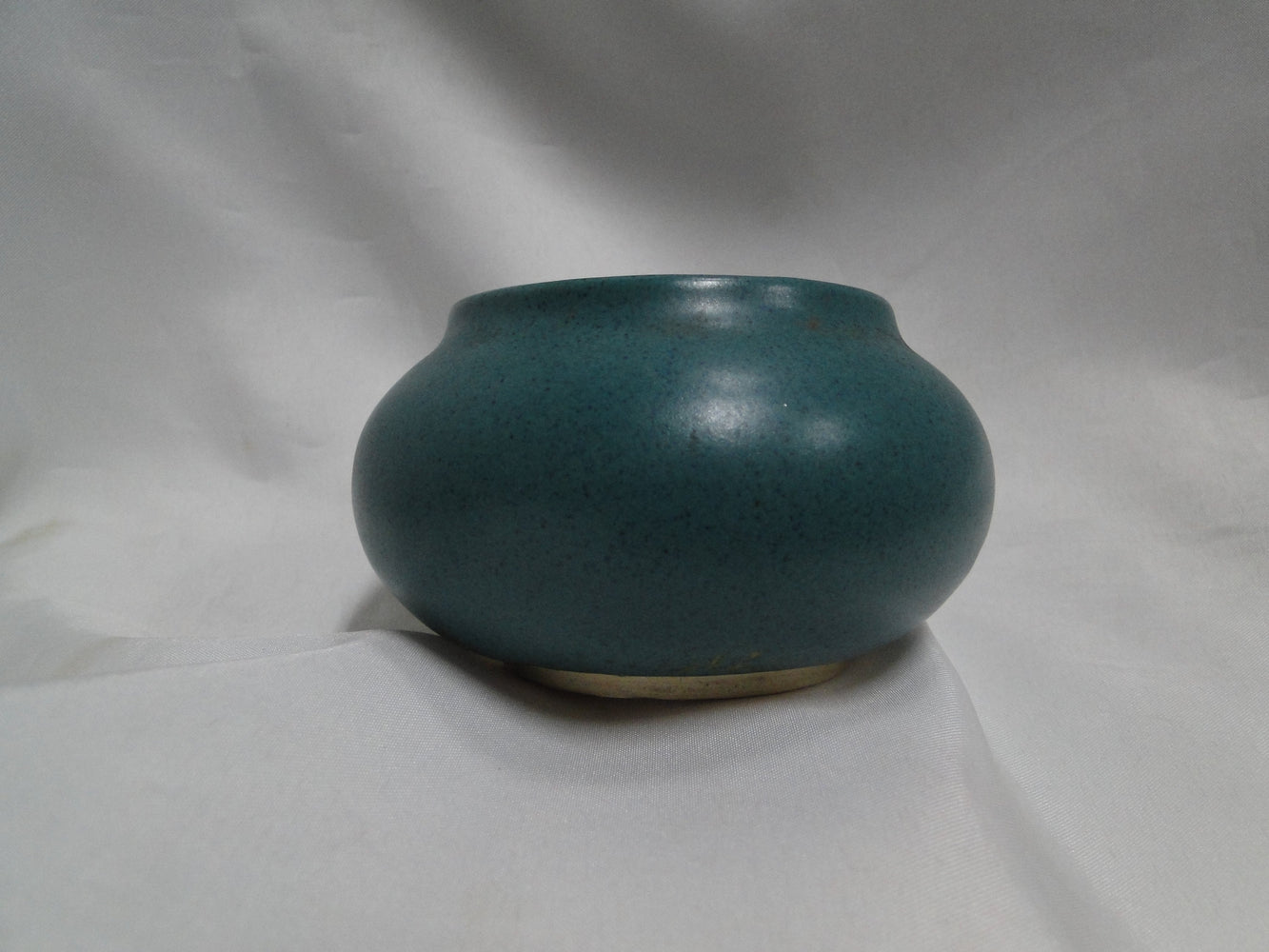 Walt Glass Pottery Teal: Votive Candle Holder, 2 1/2" Tall, All Over Teal