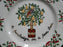Centurion Ribbon Holly, Red Ribbon: "1 Partridge" Salad Plate, 7 1/2"