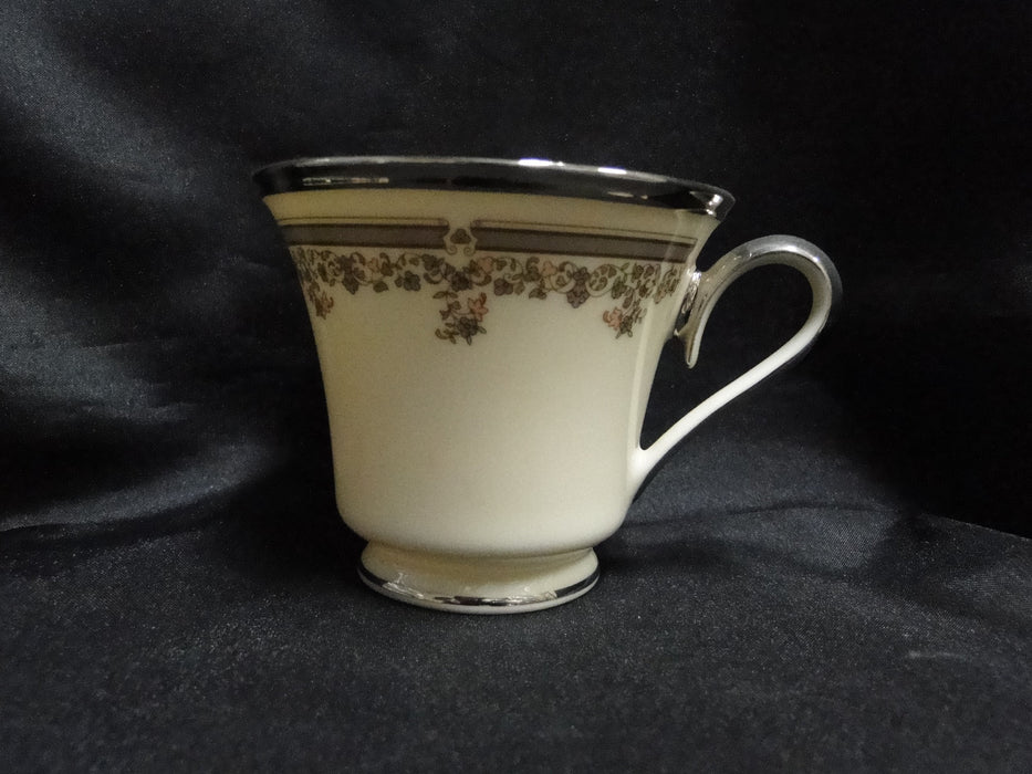 Lenox Lace Point, Gray & Pink, Platinum: 3" Cup (s) Only, No Saucer