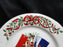 Centurion Ribbon Holly, Red Ribbon: "3 French Hens" Salad Plate, 7 1/2"