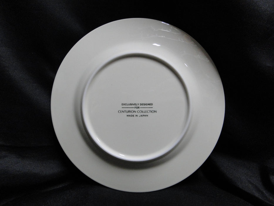 Centurion Ribbon Holly, Red Ribbon: "3 French Hens" Salad Plate, 7 1/2"