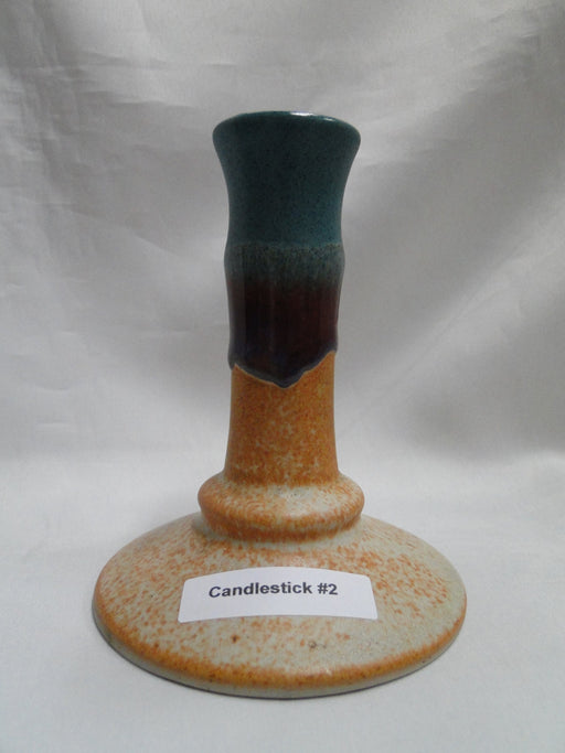 Walt Glass Pottery Texas Sunset: Candlestick (s), 4 3/4" Tall