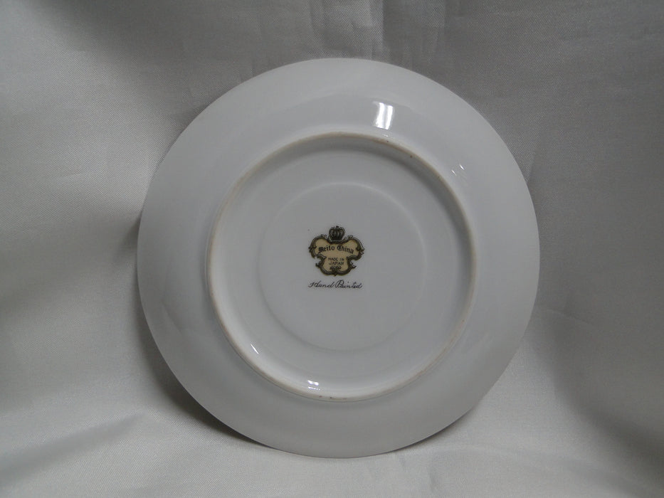 Meito Floral w/ Green Trim, Gold Edge: 5 5/8" Saucer (s) Only, No Cup