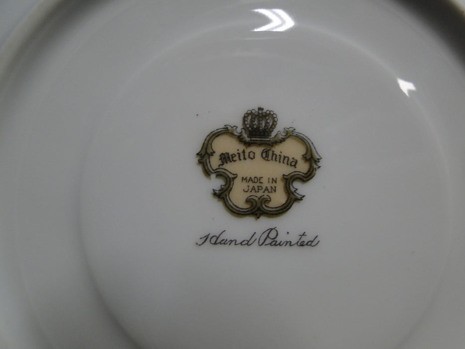 Meito Floral w/ Green Trim, Gold Edge: 5 5/8" Saucer (s) Only, No Cup